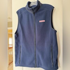 Vineyard Vines Navy Fleece Vest